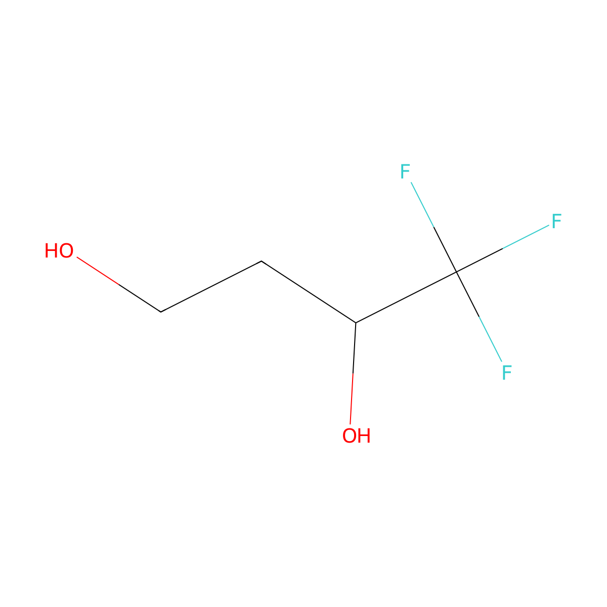 4,4,4-Trifluoro-1,3-butanediol molecular structure, CAS 433-25-0