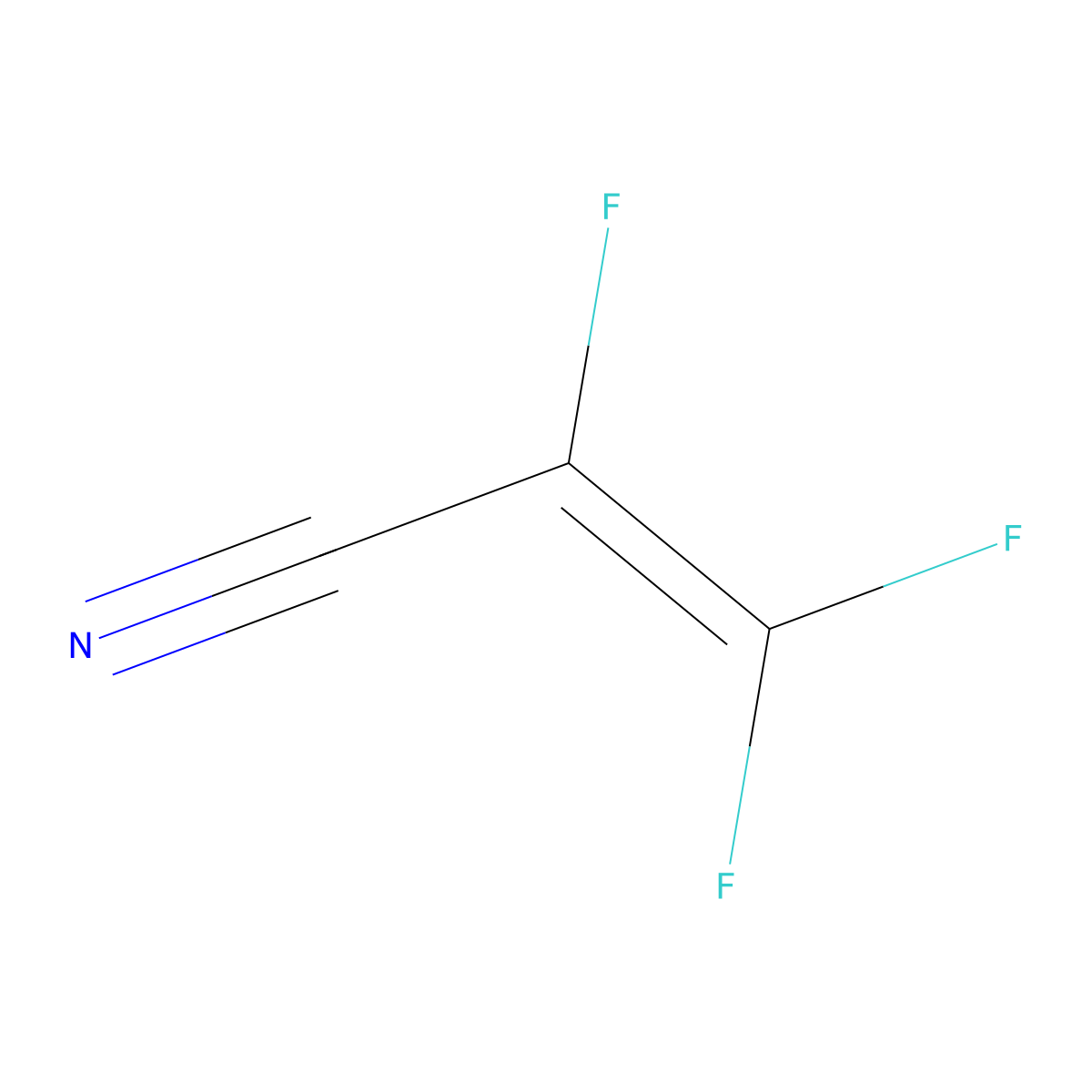 2-Propenenitrile, 2,3,3-trifluoro- molecular structure, CAS 433-43-2