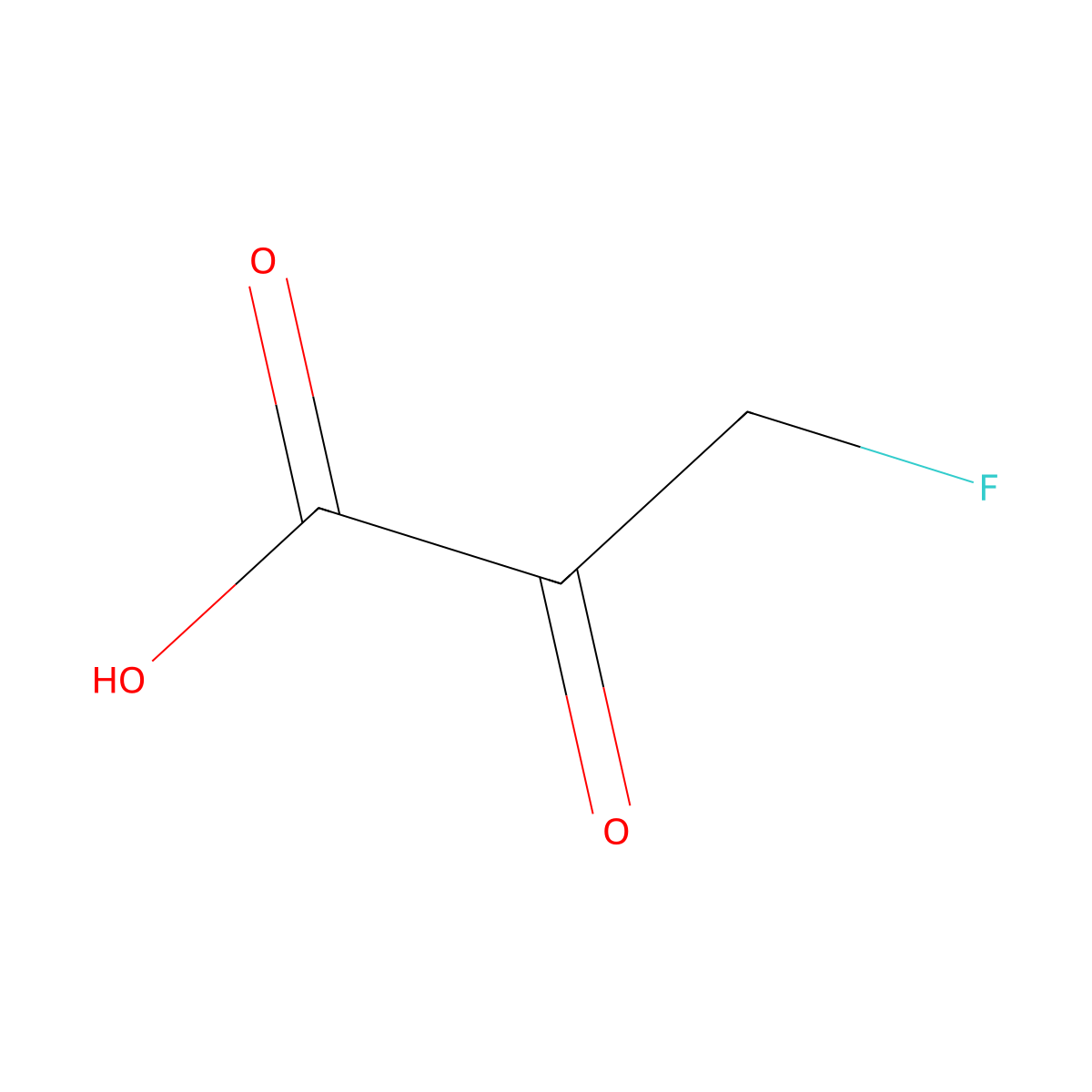 Fluoropyruvic acid molecular structure, CAS 433-48-7