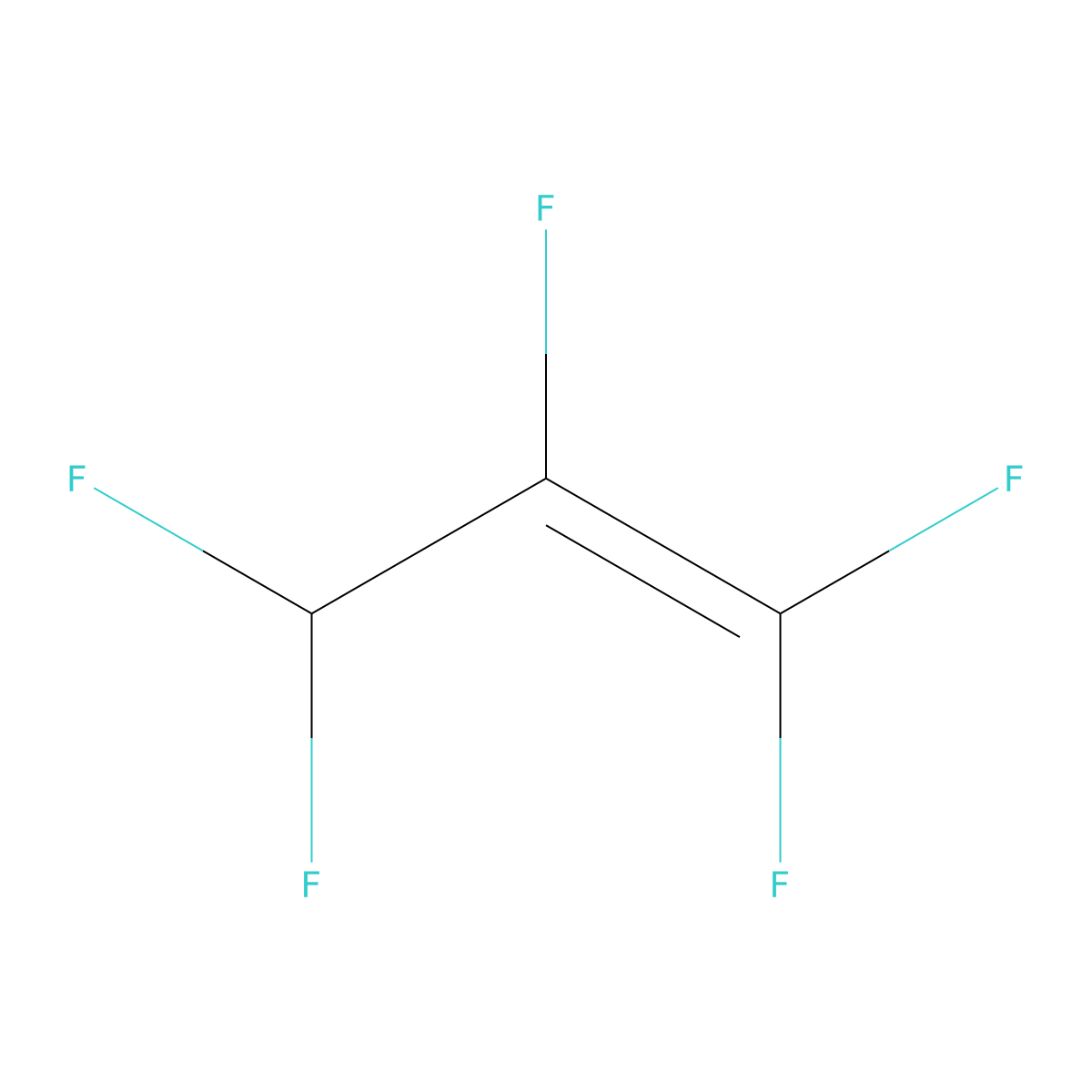 1,1,2,3,3-Pentafluoroprop-1-ene molecular structure, CAS 433-66-9