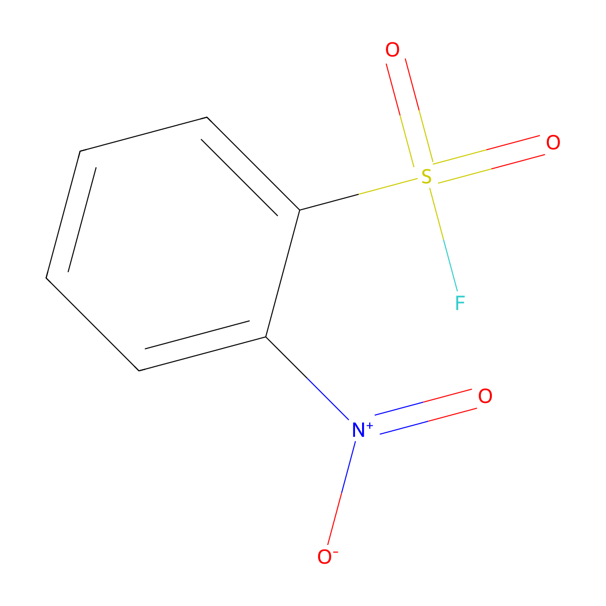 2-Nitrobenzenesulfonyl fluoride molecular structure, CAS 433-98-7
