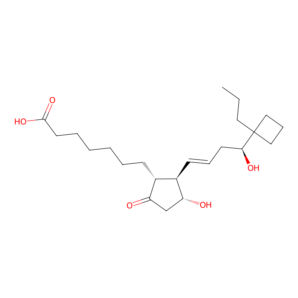 butaprost (free acid form) molecular structure, CAS 433219-55-7