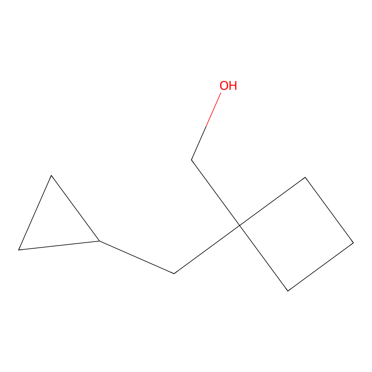 [1-(Cyclopropylmethyl)cyclobutyl]methanol molecular structure, CAS 433219-80-8