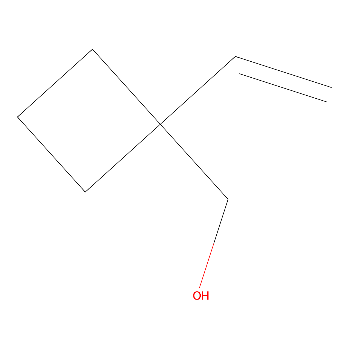 (1-Ethenylcyclobutyl)methanol molecular structure, CAS 433219-81-9