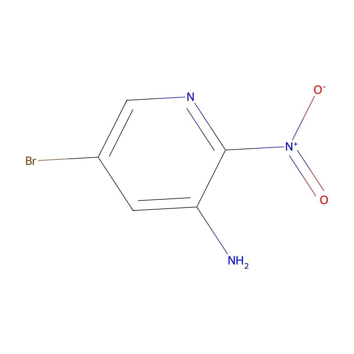 5-Bromo-2-nitropyridin-3-amine molecular structure, CAS 433226-05-2