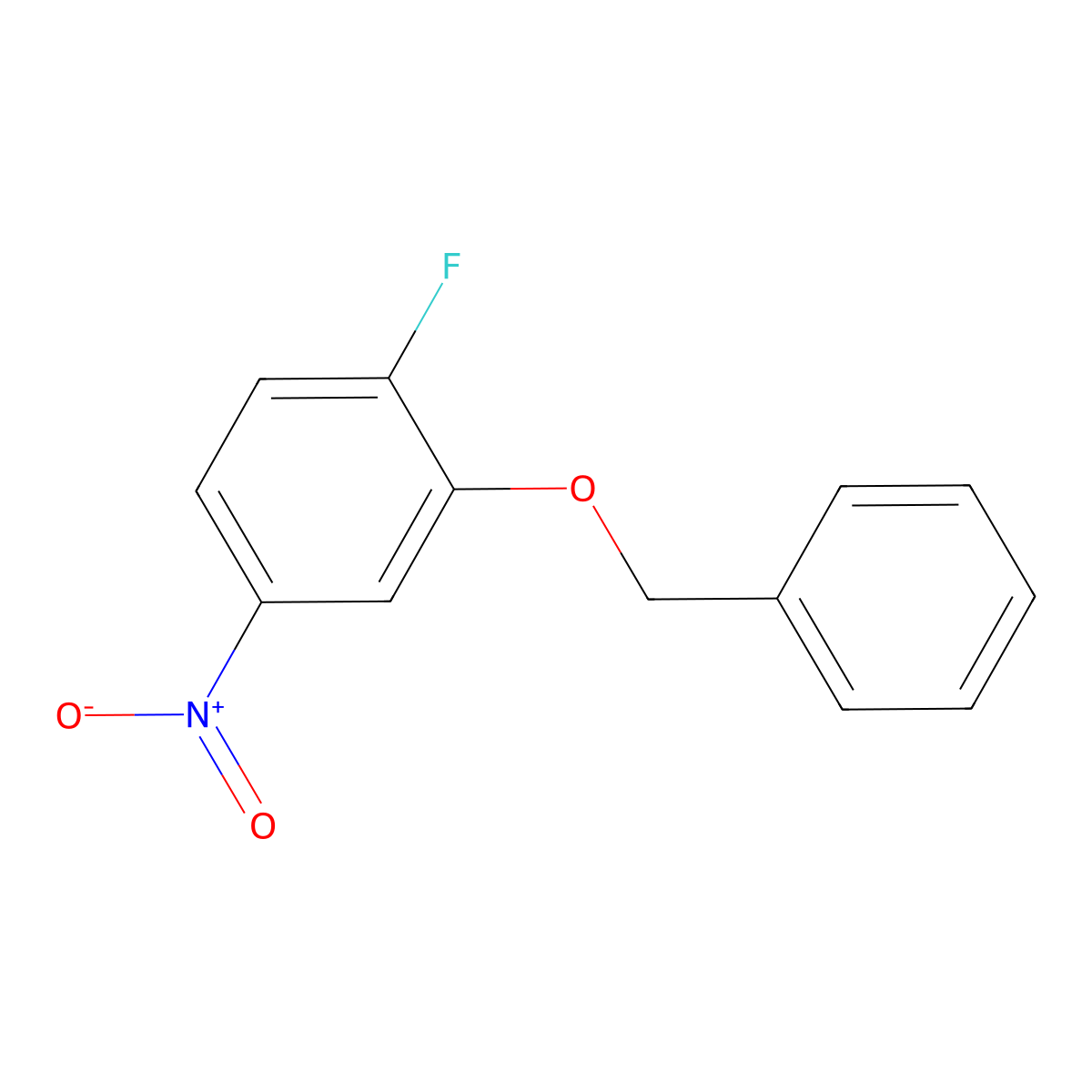2-(Benzyloxy)-1-fluoro-4-nitrobenzene molecular structure, CAS 433226-25-6