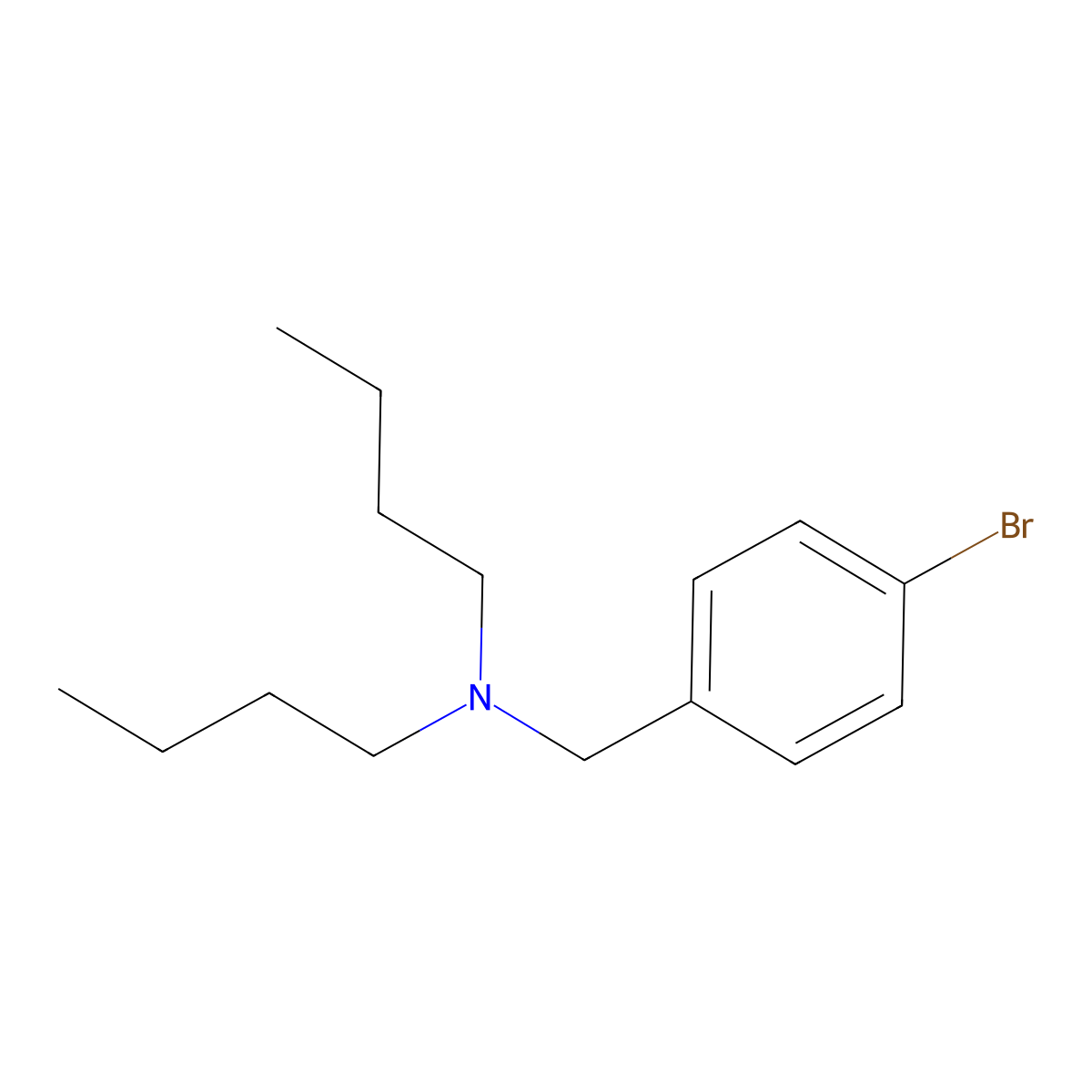 (4-Bromobenzyl)-dibutylamine molecular structure, CAS 433228-38-7