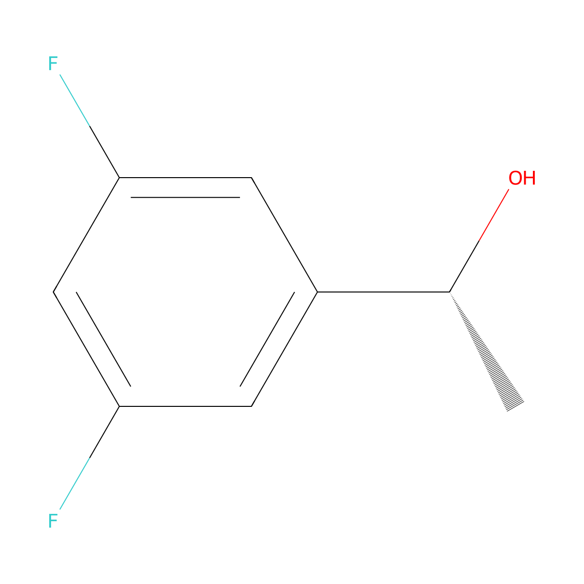 (R)-1-(3,5-difluorophenyl)ethanol molecular structure, CAS 433228-88-7
