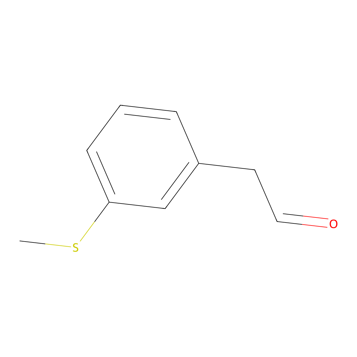 2-[3-(Methylsulfanyl)phenyl]acetaldehyde molecular structure, CAS 433229-43-7