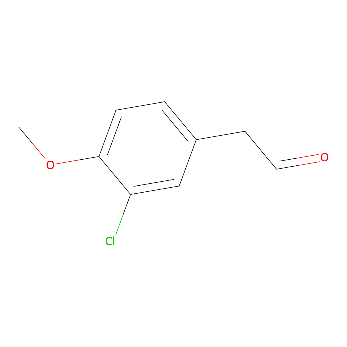 2-(3-Chloro-4-methoxyphenyl)acetaldehyde molecular structure, CAS 433230-55-8
