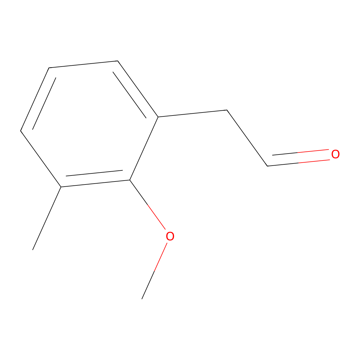 2-(2-Methoxy-3-methylphenyl)acetaldehyde molecular structure, CAS 433230-58-1