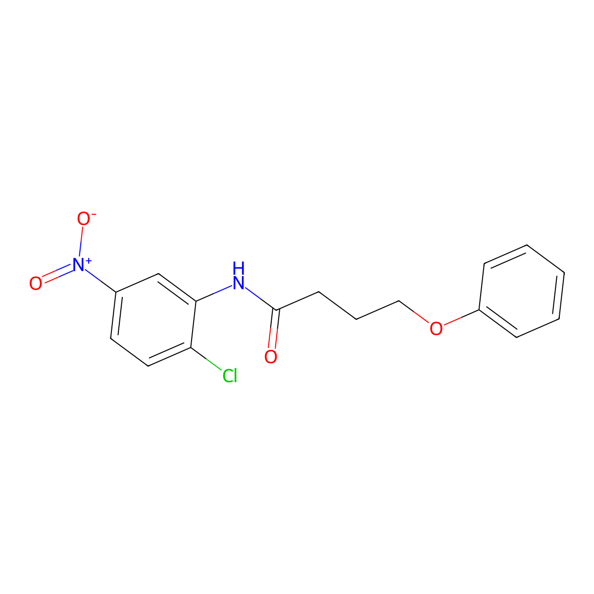 N-(2-chloro-5-nitrophenyl)-4-phenoxybutanamide molecular structure, CAS 433233-64-8
