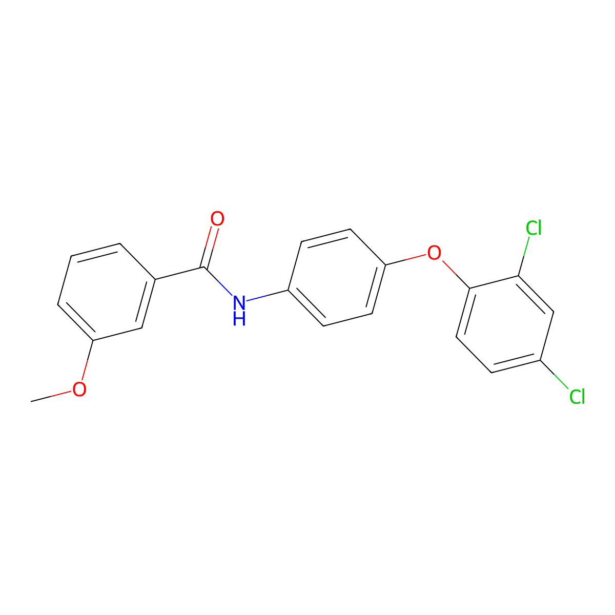 N-[4-(2,4-dichlorophenoxy)phenyl]-3-methoxybenzamide molecular structure, CAS 433236-62-5