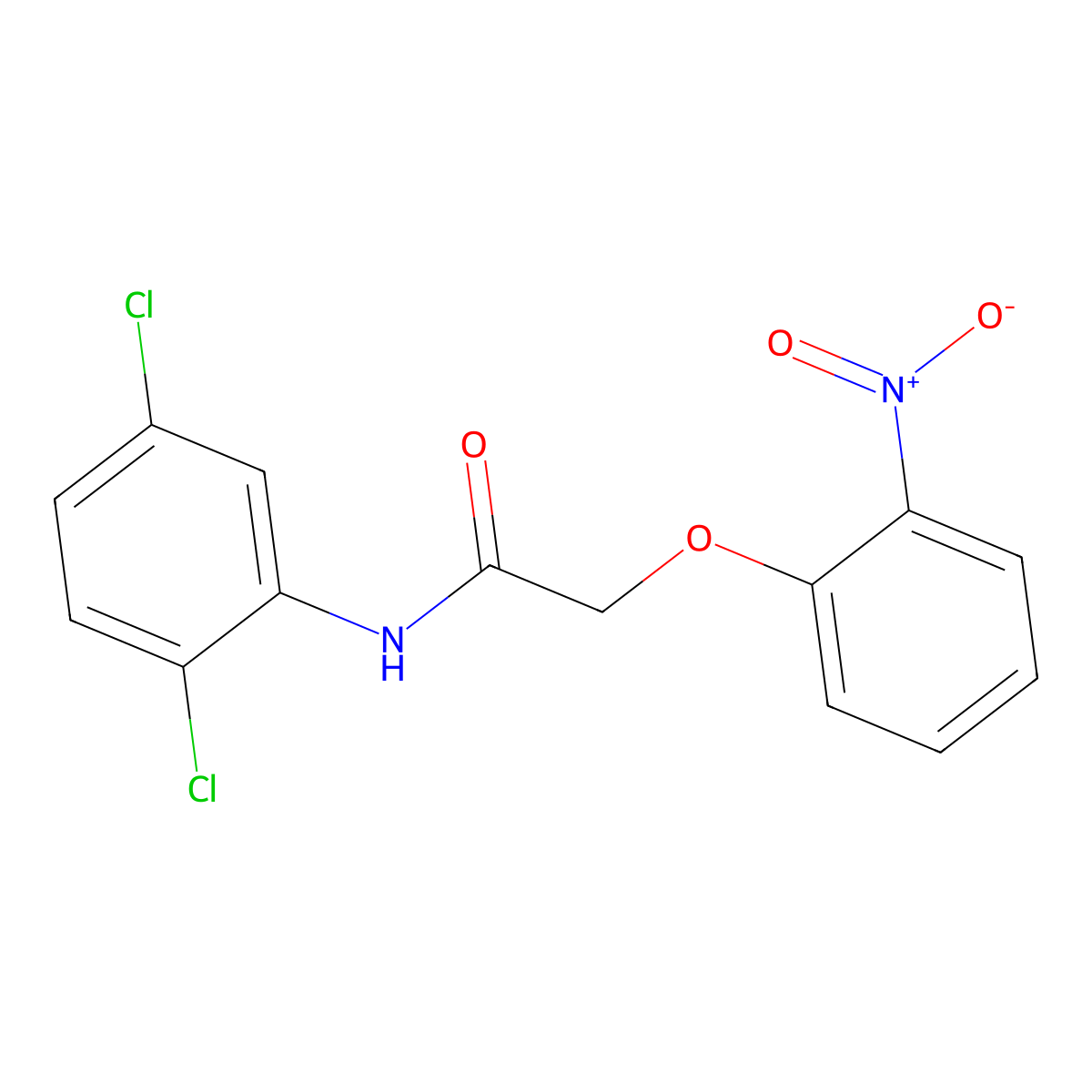 N-(2,5-dichlorophenyl)-2-(2-nitrophenoxy)acetamide molecular structure, CAS 433239-19-1