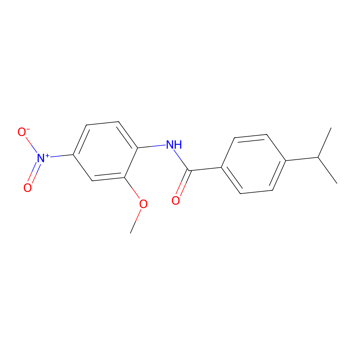N-(2-methoxy-4-nitrophenyl)-4-(propan-2-yl)benzamide molecular structure, CAS 433239-36-2