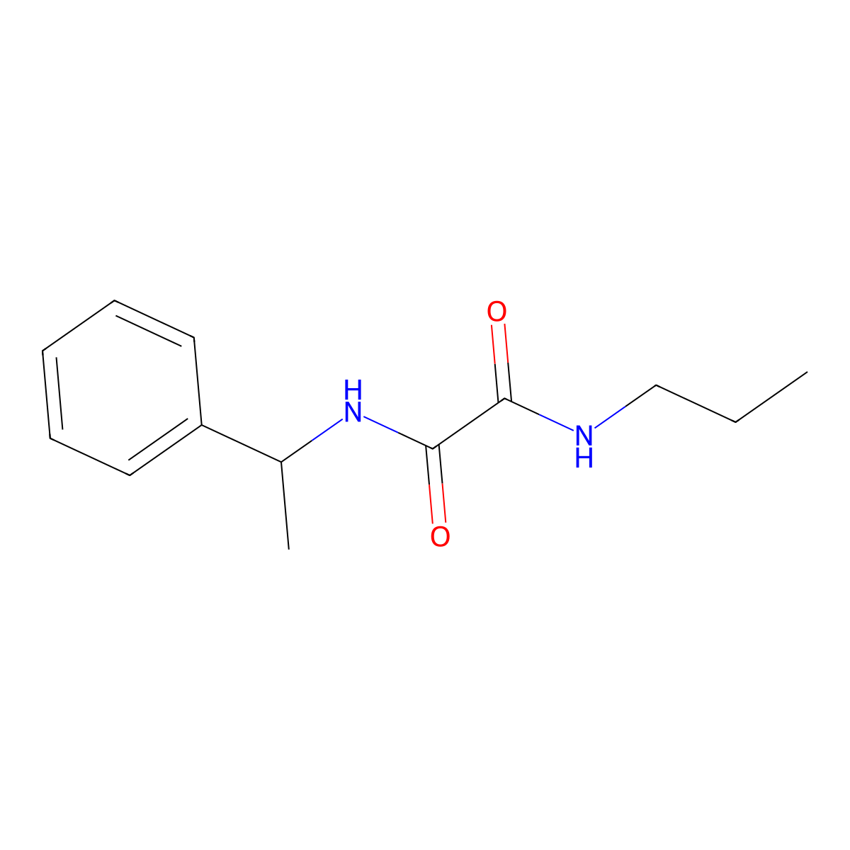 N-(1-phenylethyl)-N'-propylethanediamide molecular structure, CAS 433239-81-7