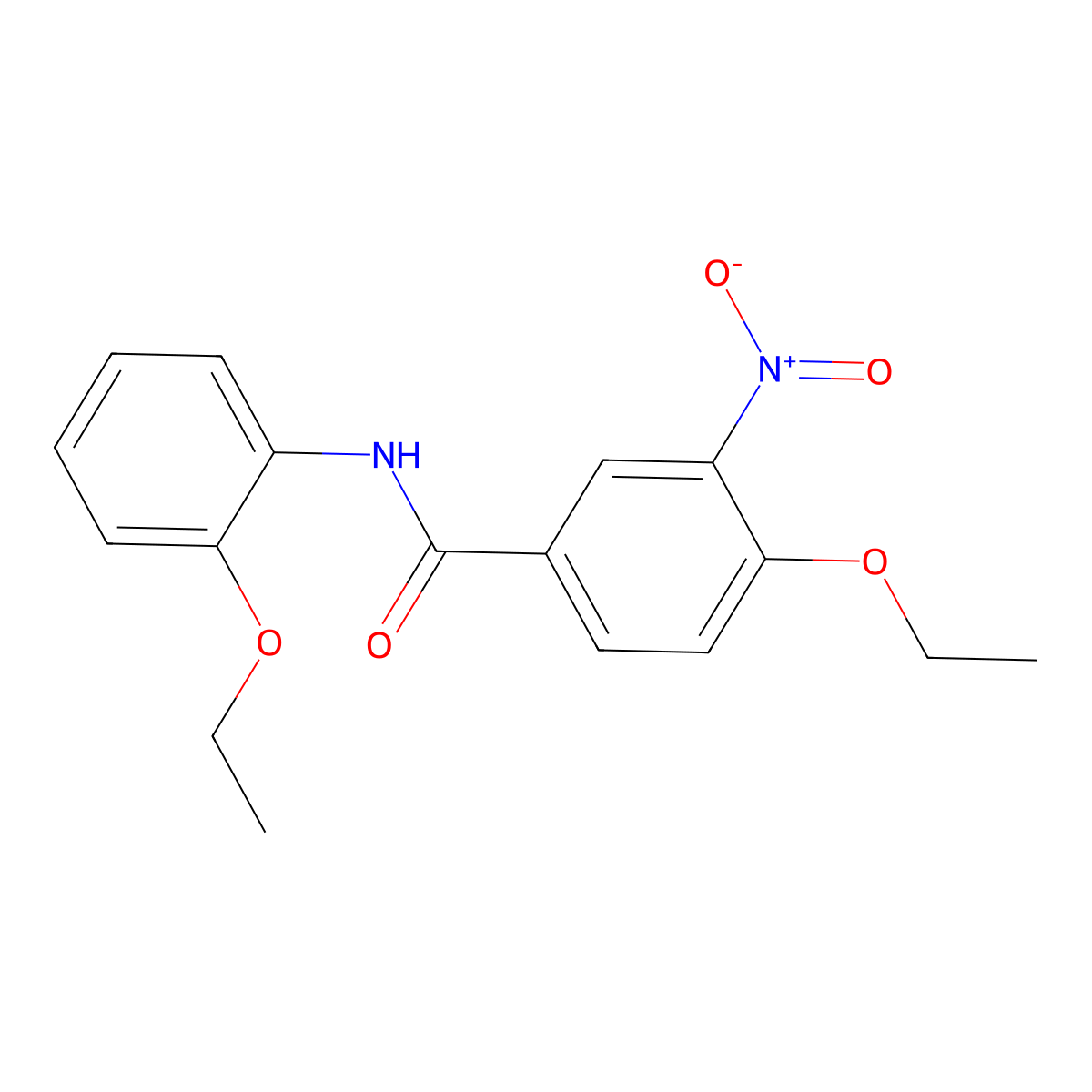 4-ethoxy-N-(2-ethoxyphenyl)-3-nitrobenzamide molecular structure, CAS 433239-83-9