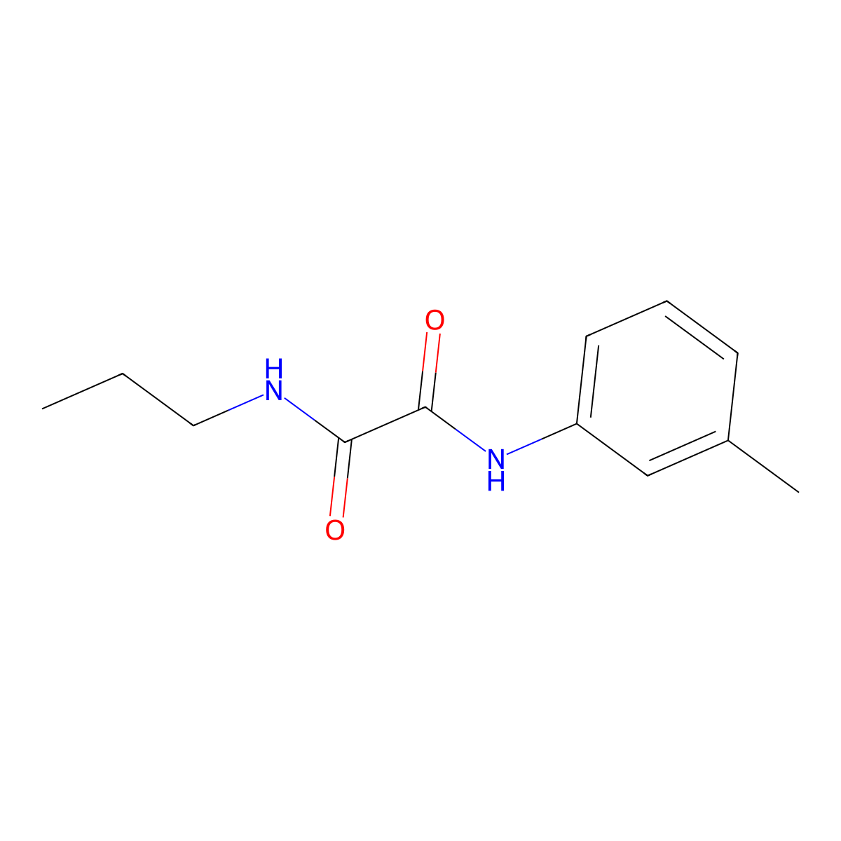 N-(3-methylphenyl)-N'-propylethanediamide molecular structure, CAS 433241-95-3