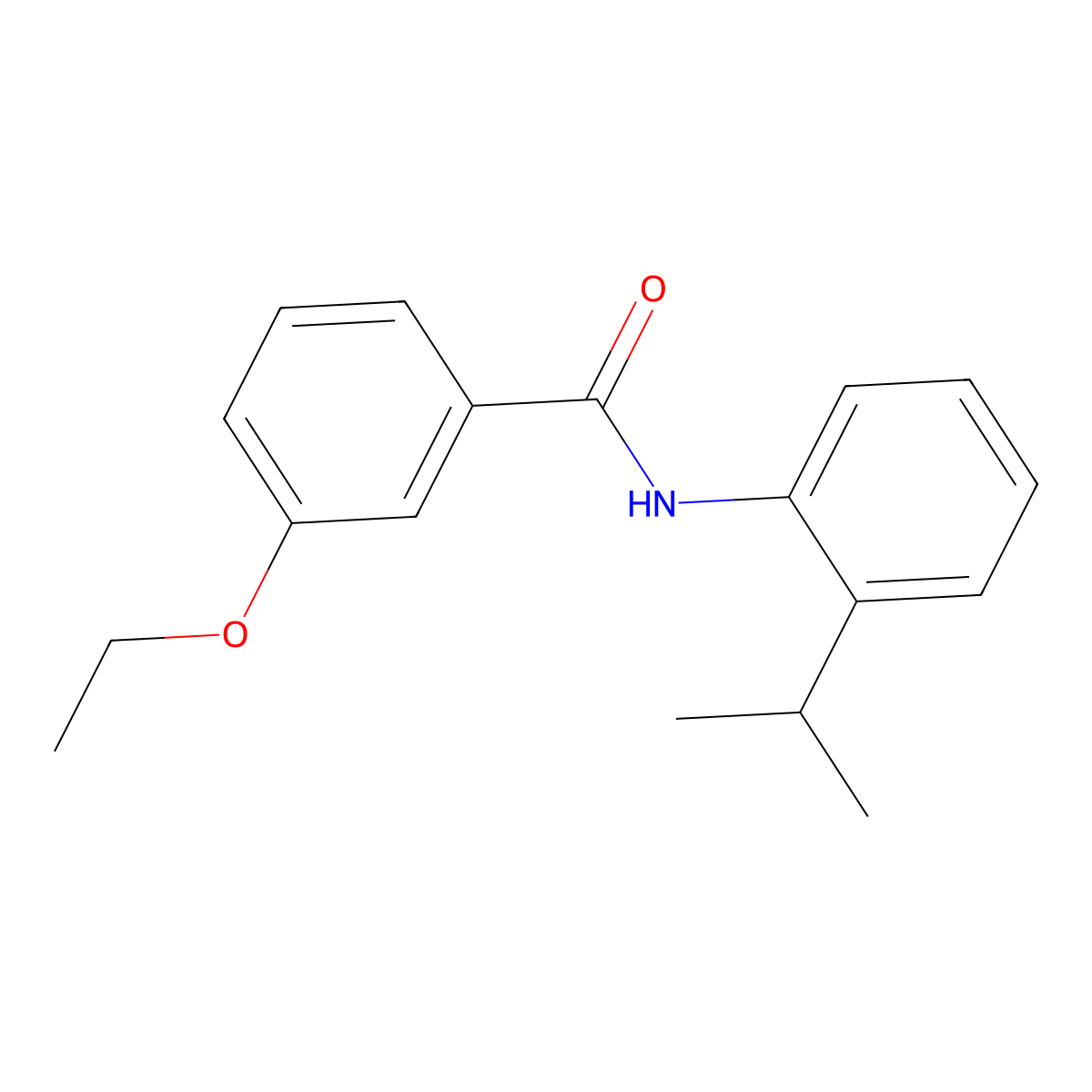 3-ethoxy-N-[2-(propan-2-yl)phenyl]benzamide molecular structure, CAS 433242-84-3