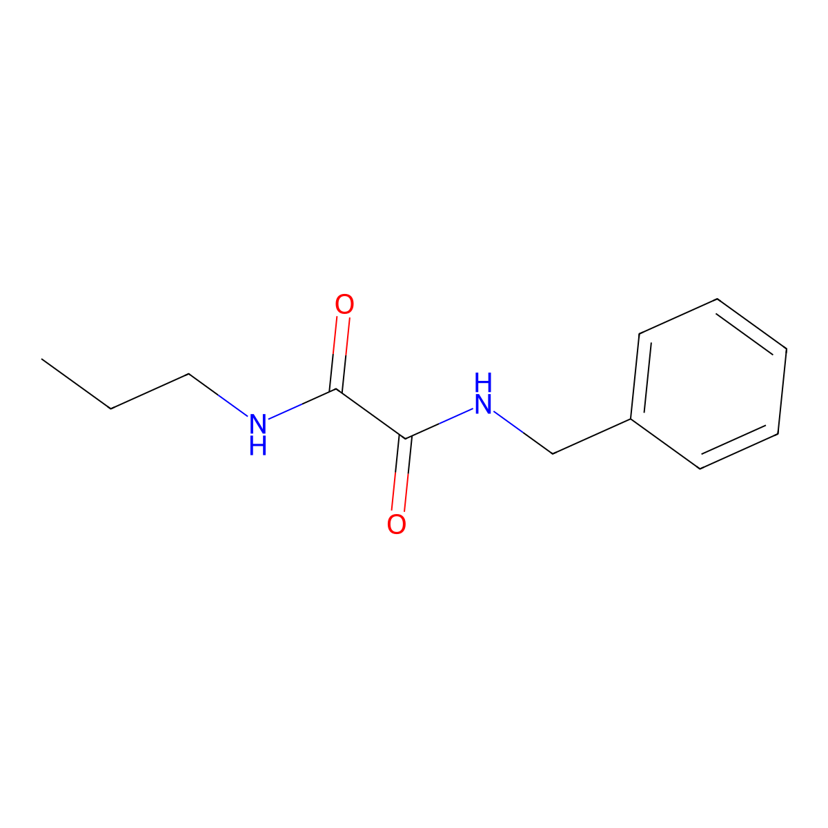 N-benzyl-N'-propylethanediamide molecular structure, CAS 433243-86-8