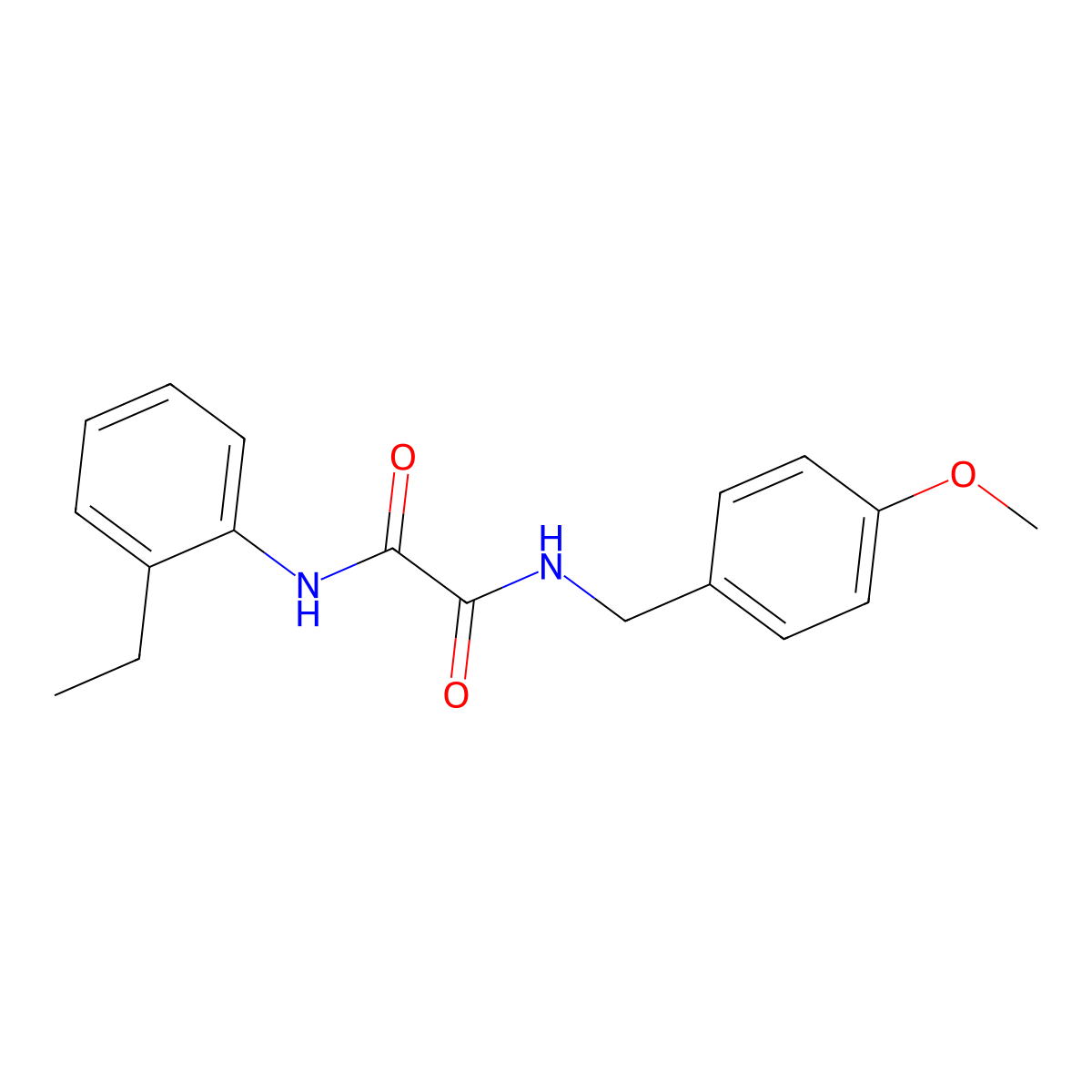 N-(2-ethylphenyl)-N'-(4-methoxybenzyl)ethanediamide molecular structure, CAS 433244-86-1