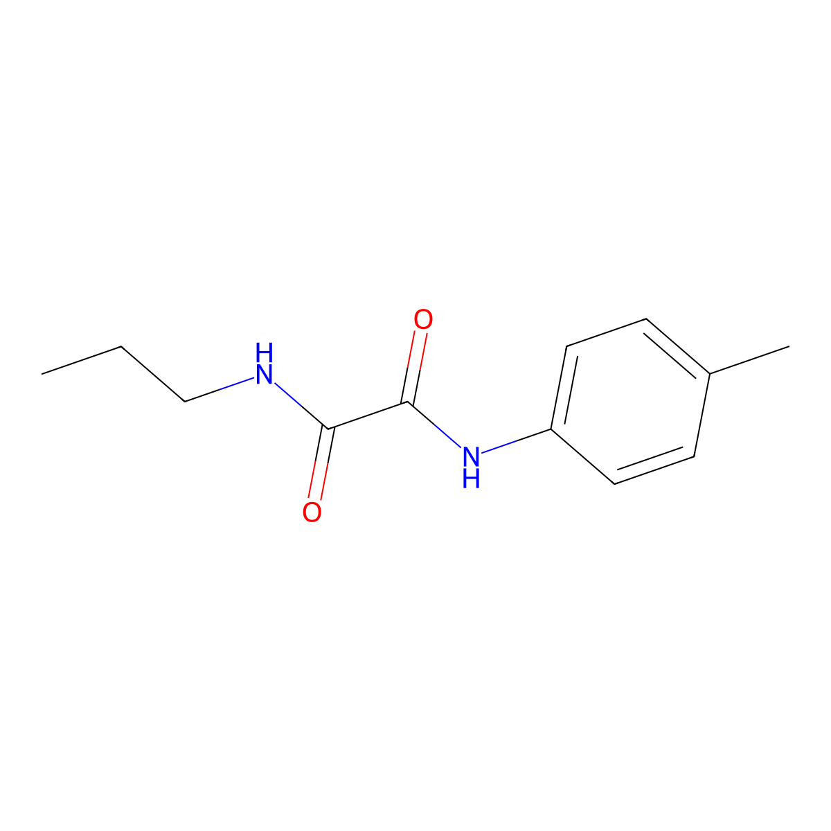 N'-(4-methylphenyl)-N-propyloxamide molecular structure, CAS 433244-93-0