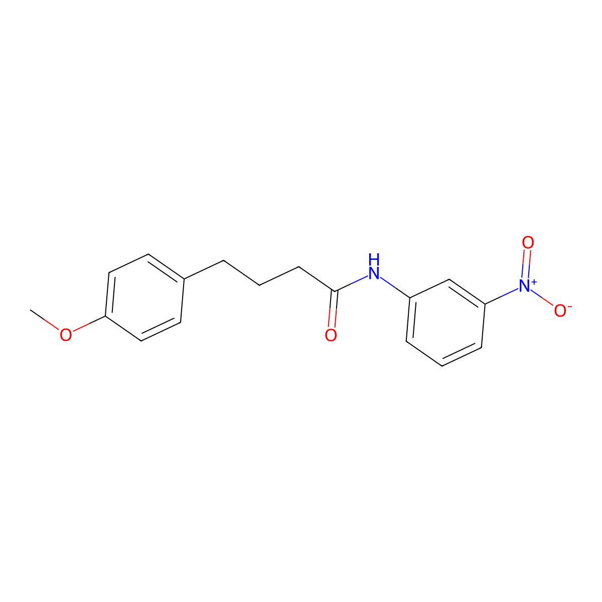 4-(4-methoxyphenyl)-N-(3-nitrophenyl)butanamide molecular structure, CAS 433246-09-4
