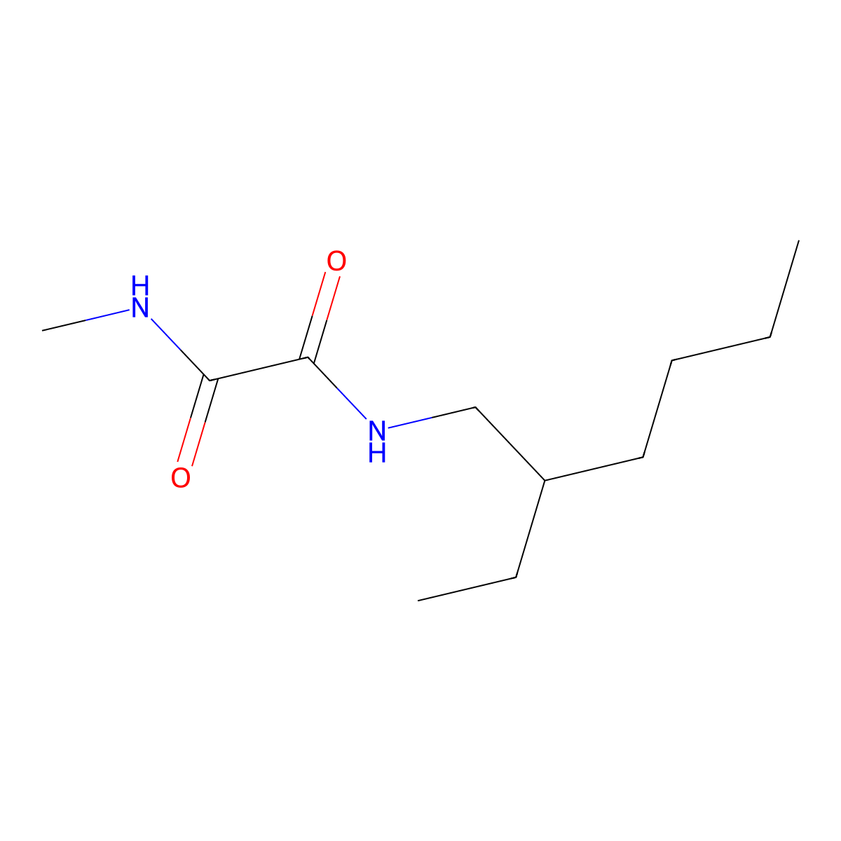 N-(2-ethylhexyl)-N'-methylethanediamide molecular structure, CAS 433246-99-2