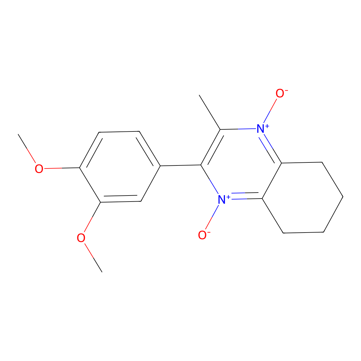 2-(3,4-Dimethoxyphenyl)-3-methyl-5,6,7,8-tetrahydroquinoxaline 1,4-dioxide molecular structure, CAS 433247-32-6