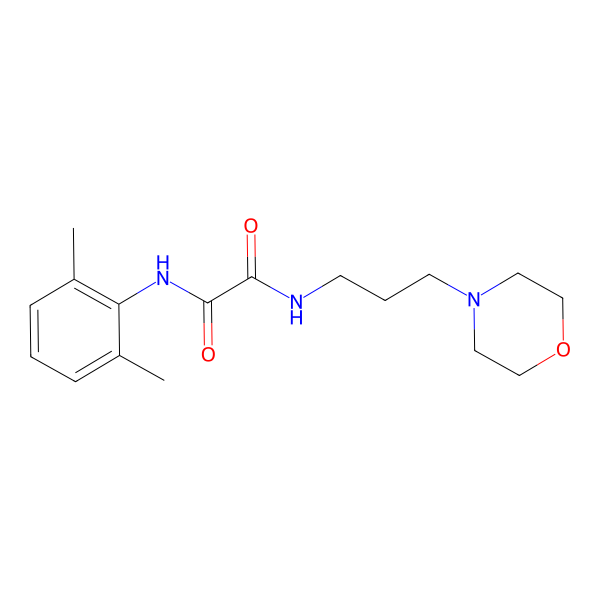 N'-(2,6-dimethylphenyl)-N-(3-morpholin-4-ylpropyl)oxamide molecular structure, CAS 433248-06-7