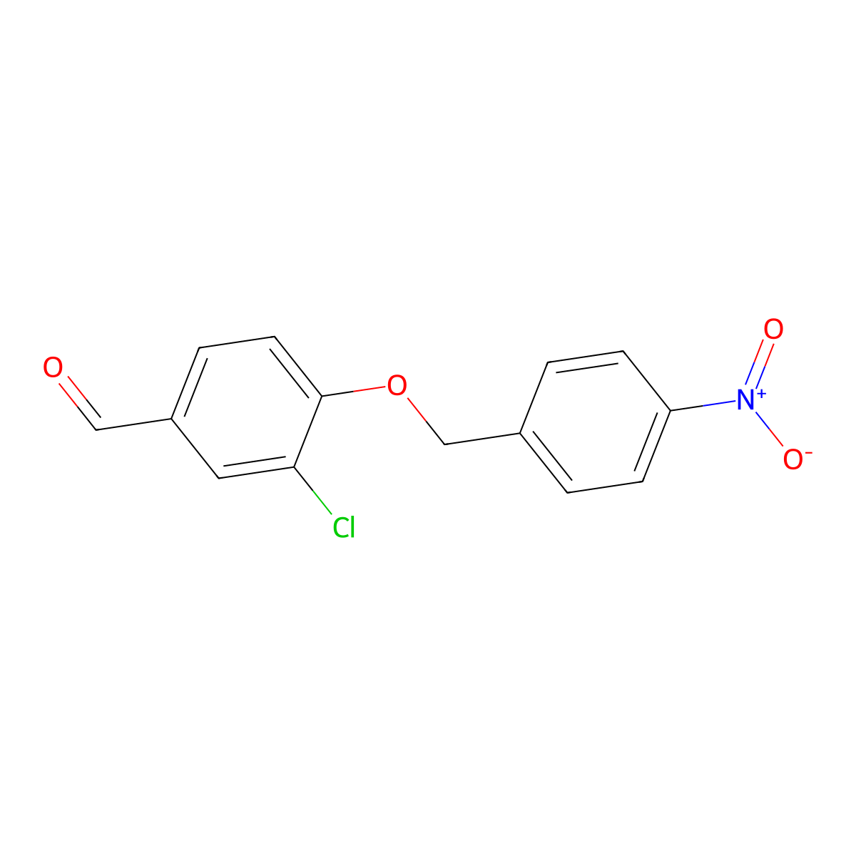 3-Chloro-4-[(4-nitrobenzyl)oxy]benzaldehyde molecular structure, CAS 433248-55-6