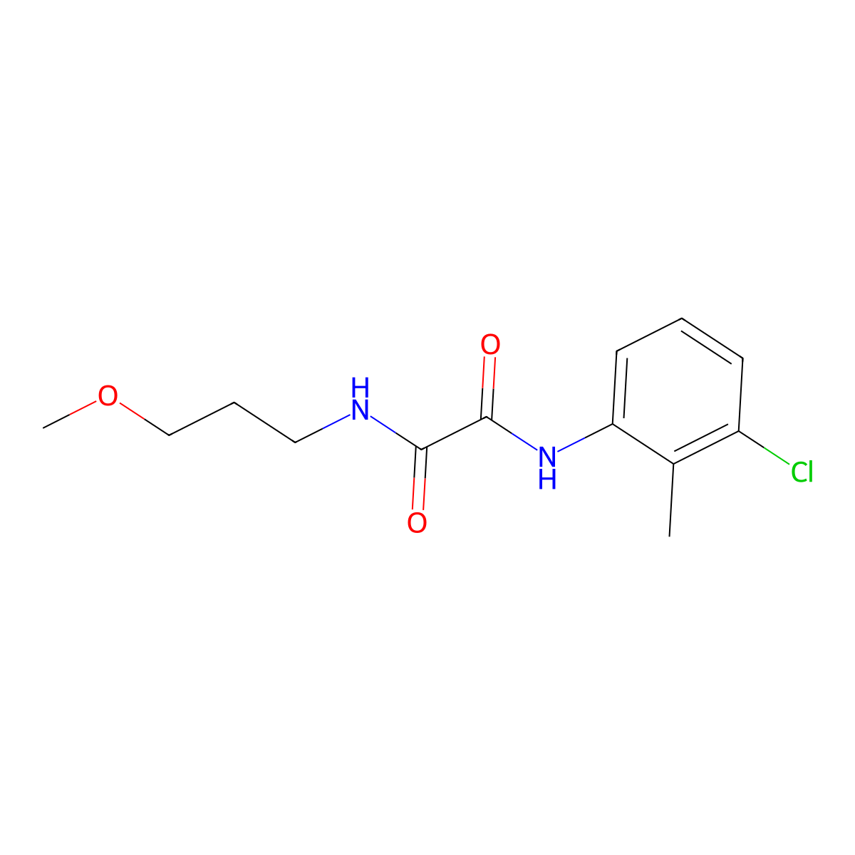 N-(3-chloro-2-methylphenyl)-N'-(3-methoxypropyl)ethanediamide molecular structure, CAS 433248-62-5