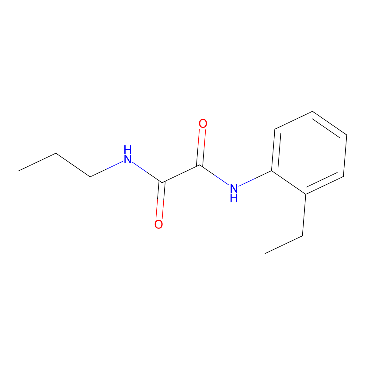 N-(2-ethylphenyl)-N'-propylethanediamide molecular structure, CAS 433250-24-9