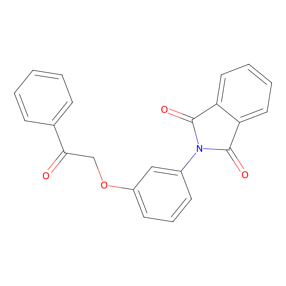 2-(3-Phenacyloxyphenyl)isoindole-1,3-dione molecular structure, CAS 433251-04-8
