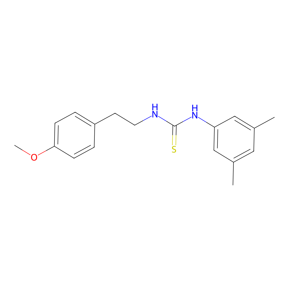 1-(3,5-Dimethylphenyl)-3-[2-(4-methoxyphenyl)ethyl]thiourea molecular structure, CAS 433251-06-0