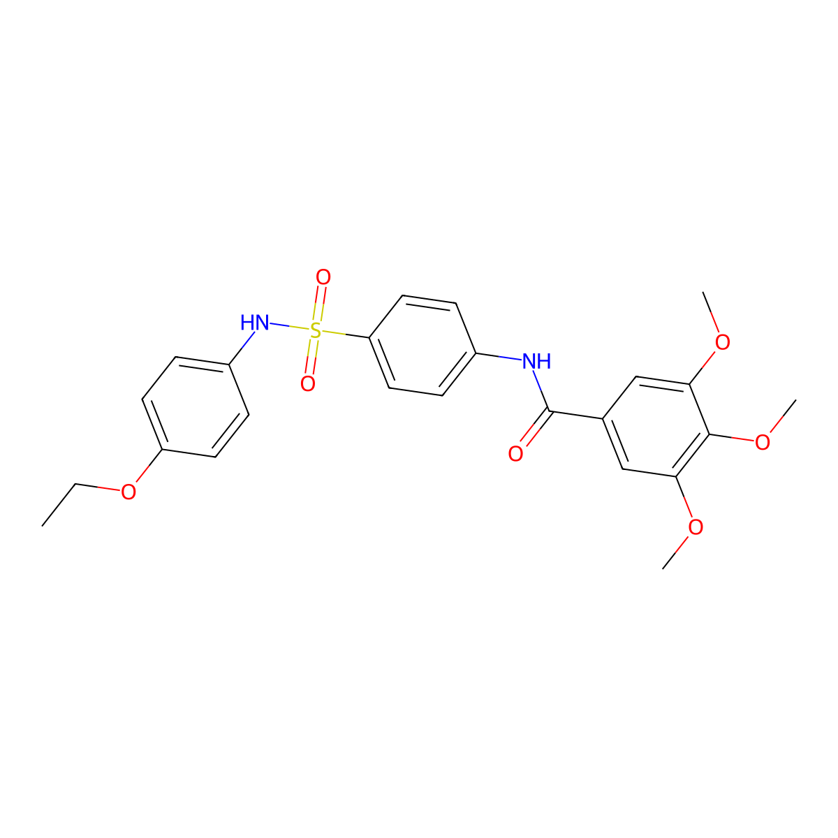 N-[4-[(4-ethoxyphenyl)sulfamoyl]phenyl]-3,4,5-trimethoxybenzamide molecular structure, CAS 433252-07-4