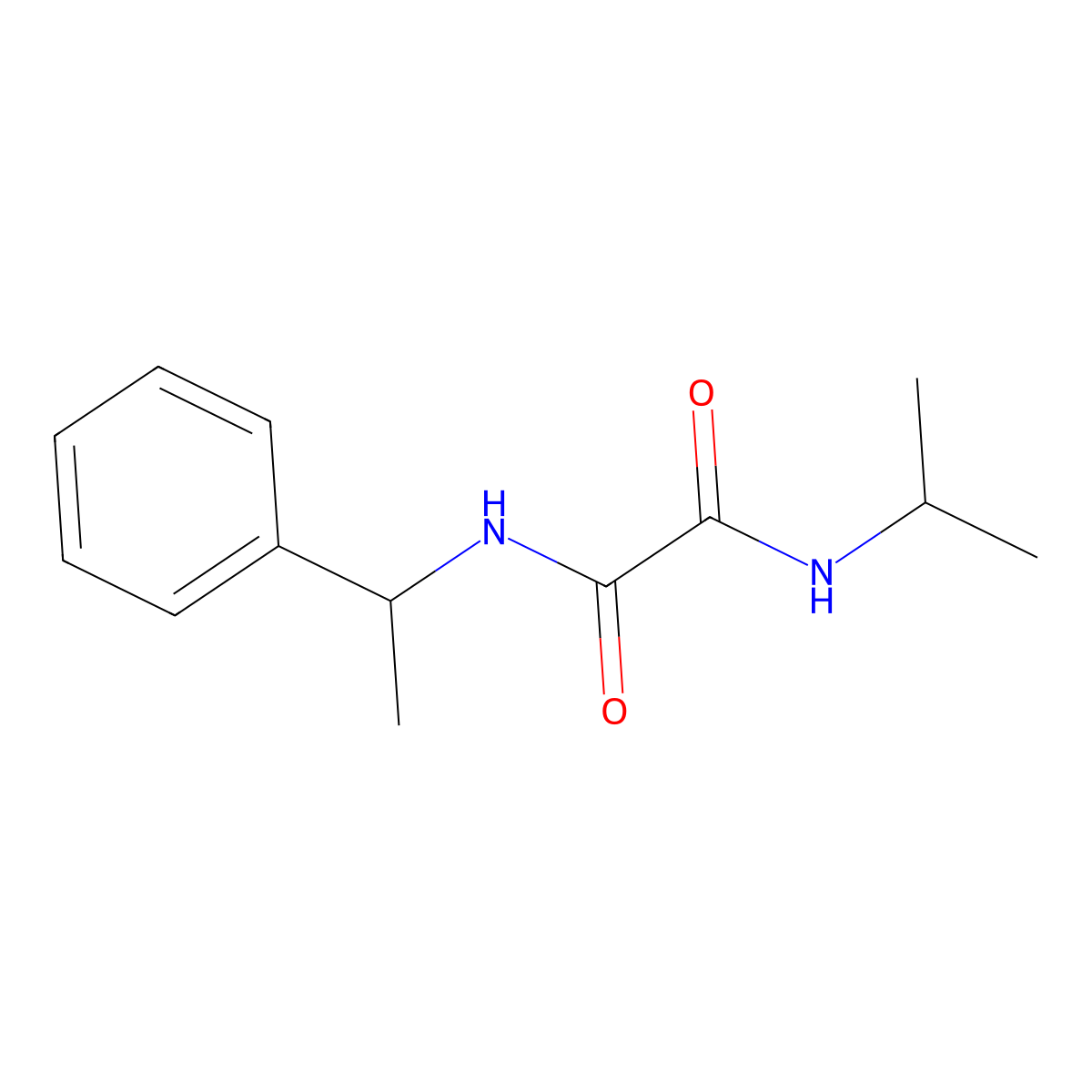 N'-(1-phenylethyl)-N-propan-2-yloxamide molecular structure, CAS 433252-35-8