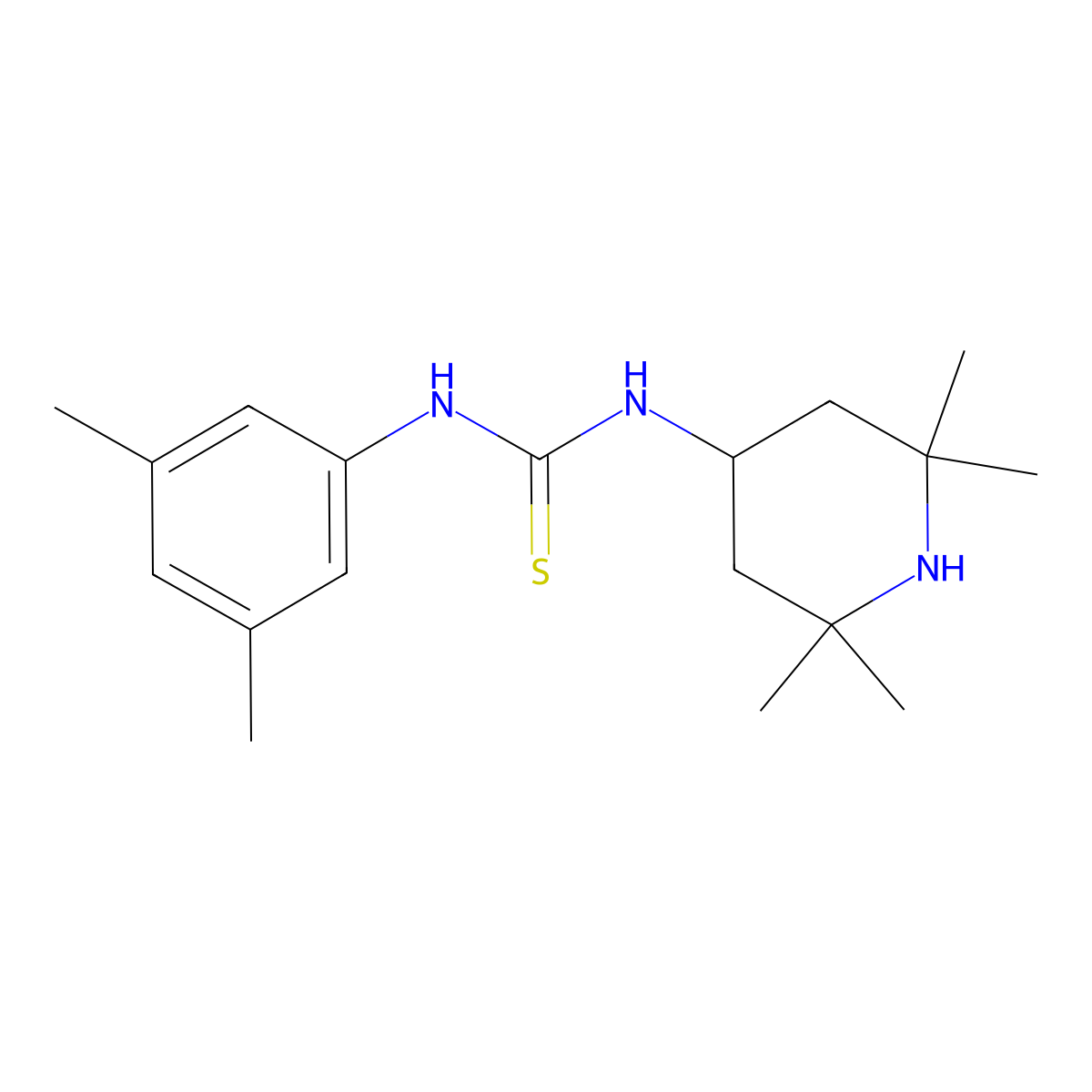 1-(3,5-Dimethylphenyl)-3-(2,2,6,6-tetramethylpiperidin-4-yl)thiourea molecular structure, CAS 433252-84-7