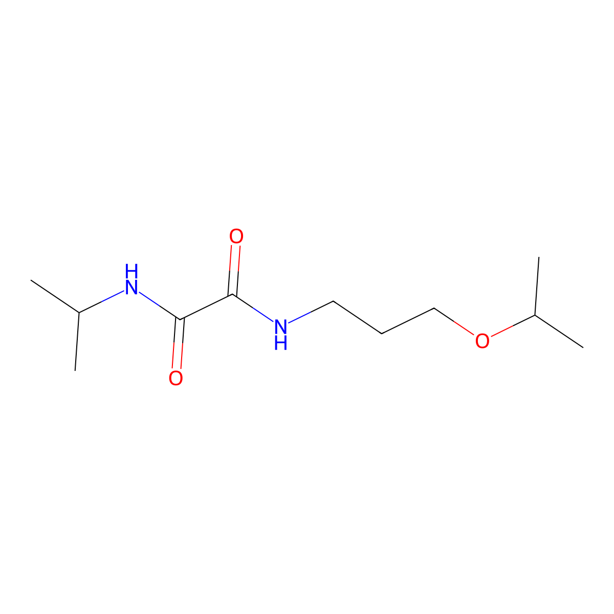 N-(propan-2-yl)-N'-[3-(propan-2-yloxy)propyl]ethanediamide molecular structure, CAS 433253-19-1