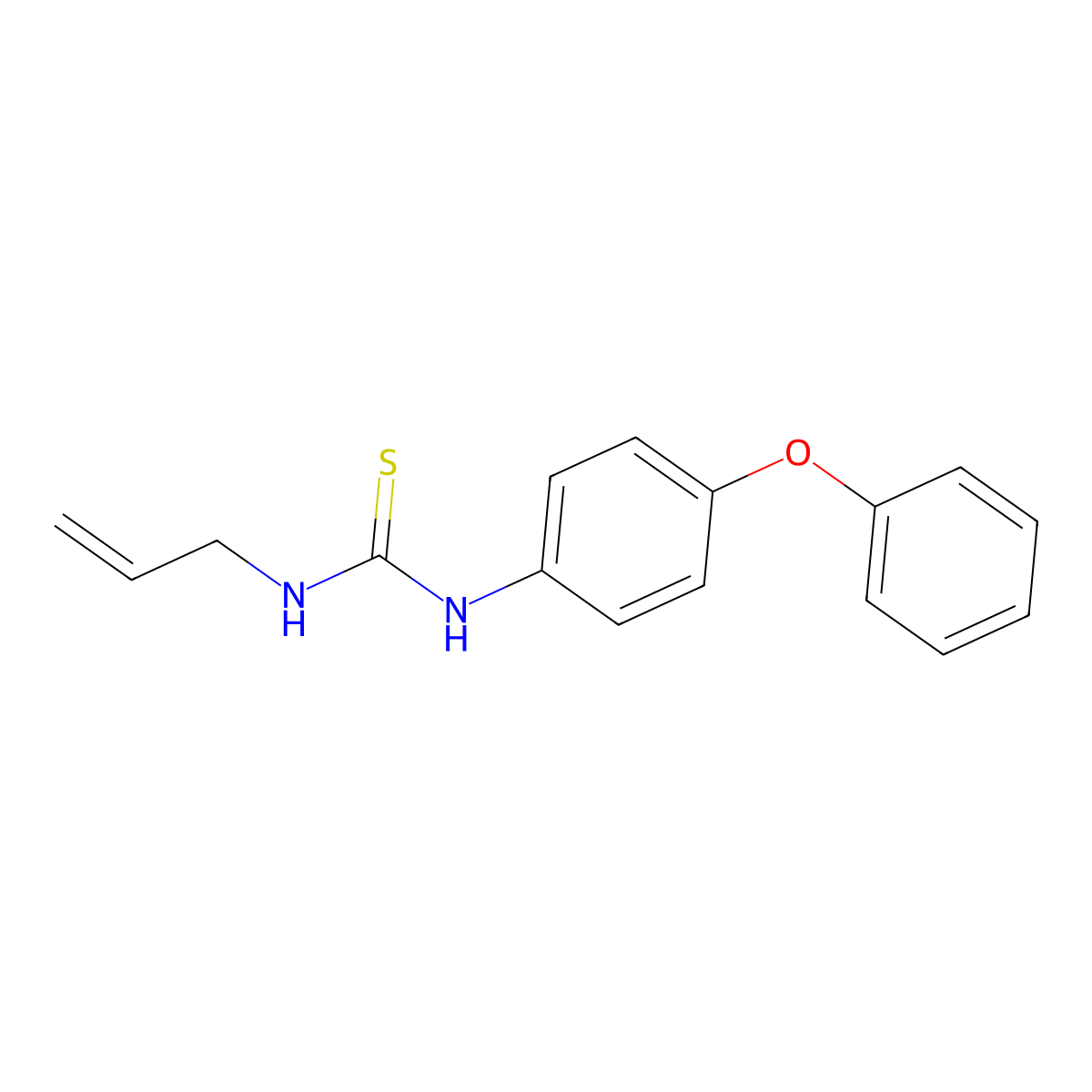 1-Allyl-3-(4-phenoxyphenyl)thiourea molecular structure, CAS 433253-68-0