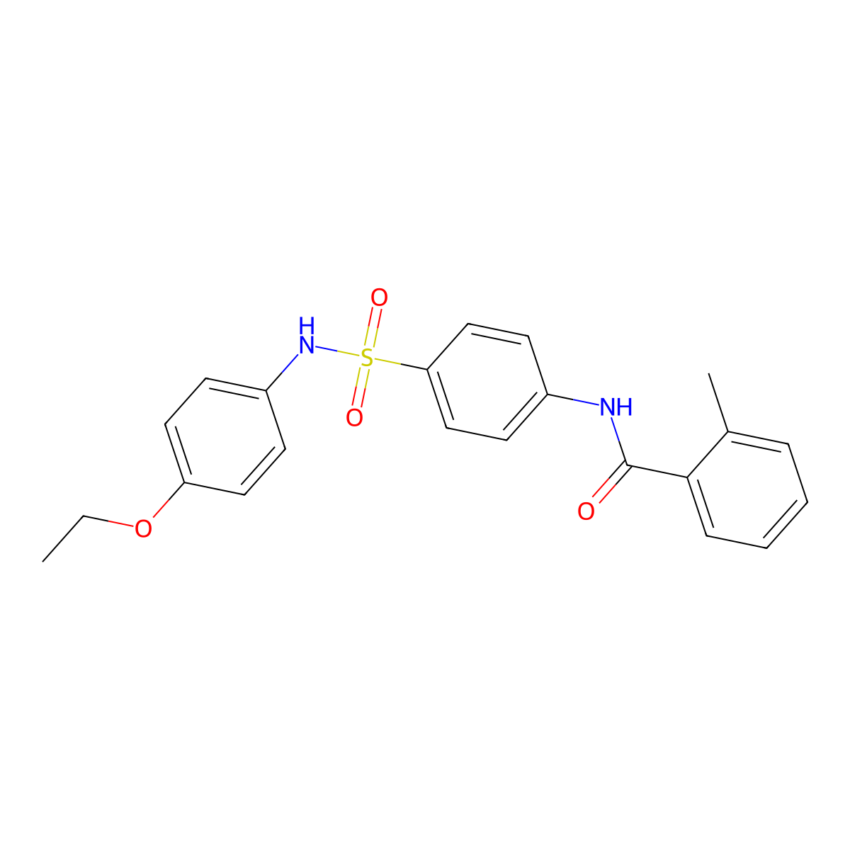 N-[4-[(4-ethoxyphenyl)sulfamoyl]phenyl]-2-methylbenzamide molecular structure, CAS 433253-80-6