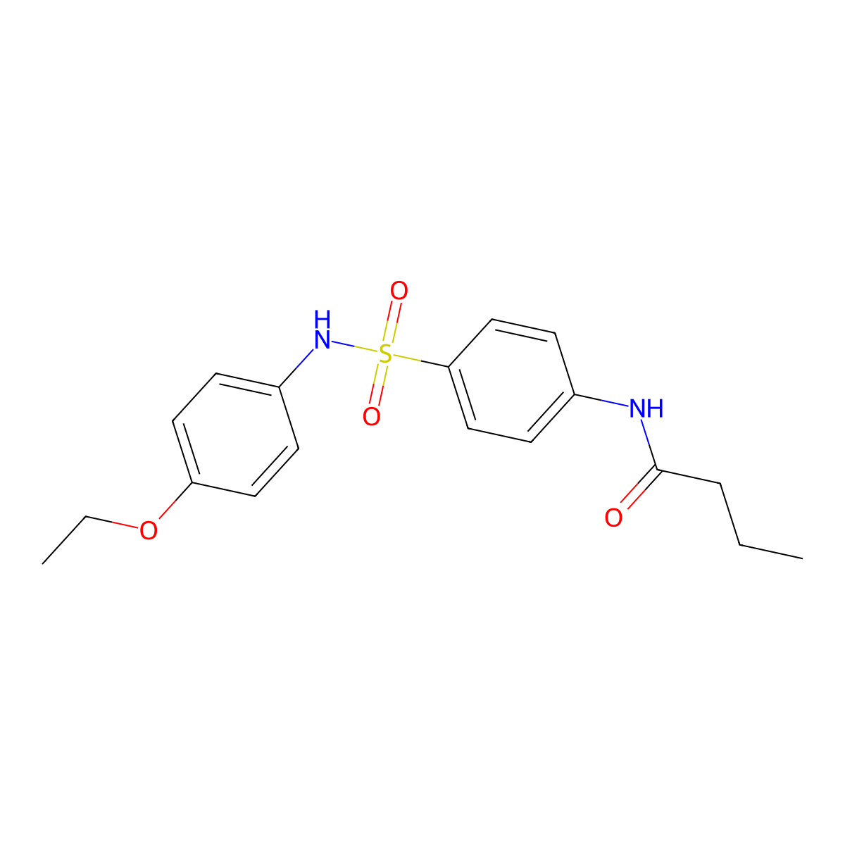 N-[4-[(4-ethoxyphenyl)sulfamoyl]phenyl]butanamide molecular structure, CAS 433254-80-9