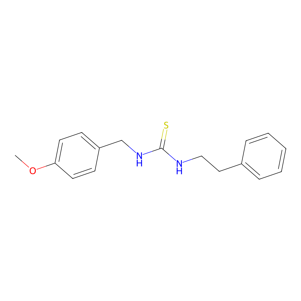 1-(4-Methoxybenzyl)-3-(2-phenylethyl)thiourea molecular structure, CAS 433255-68-6