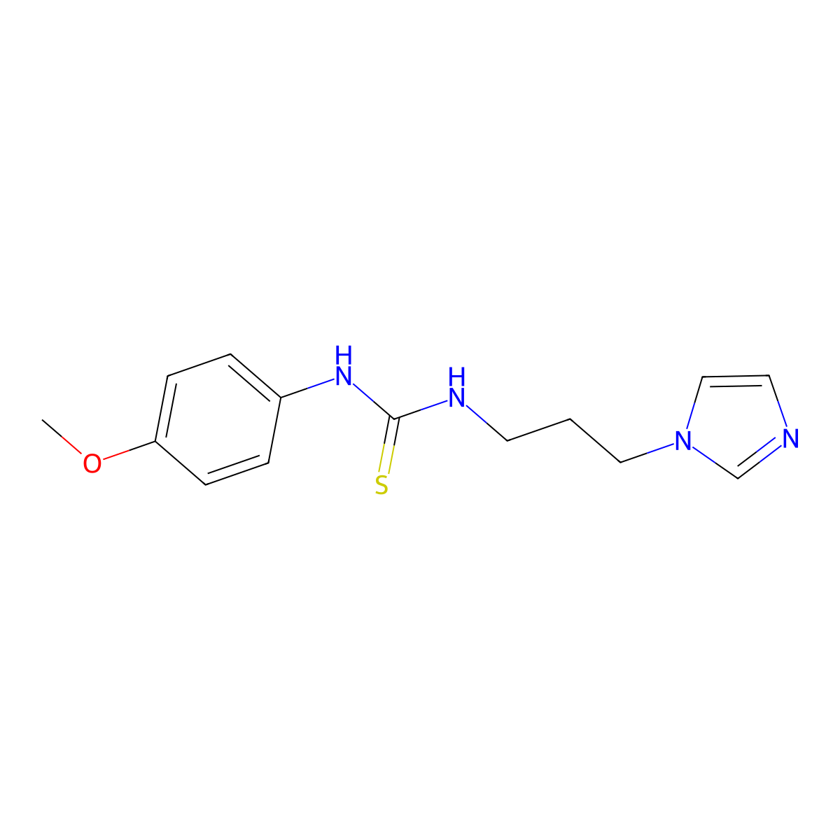 1-(3-Imidazol-1-ylpropyl)-3-(4-methoxyphenyl)thiourea molecular structure, CAS 433256-15-6