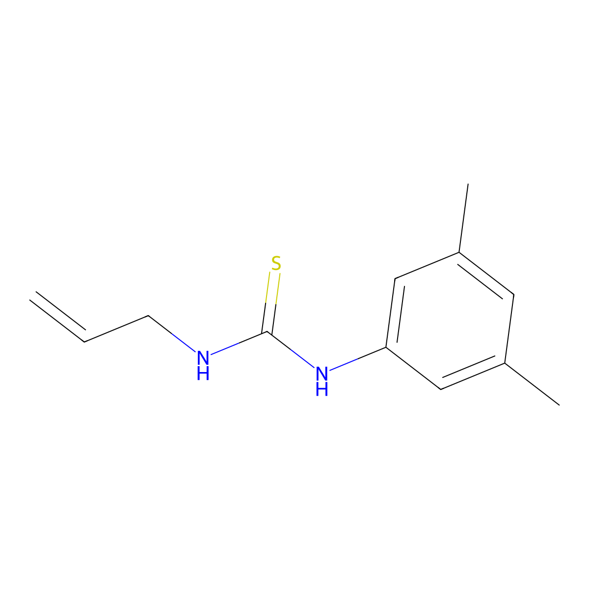 1-(3,5-Dimethylphenyl)-3-prop-2-en-1-ylthiourea molecular structure, CAS 433256-50-9