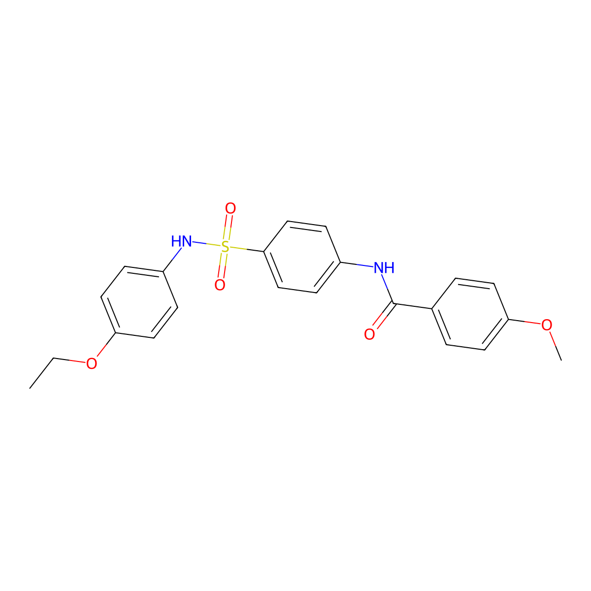 N-[4-[(4-ethoxyphenyl)sulfamoyl]phenyl]-4-methoxybenzamide molecular structure, CAS 433257-00-2