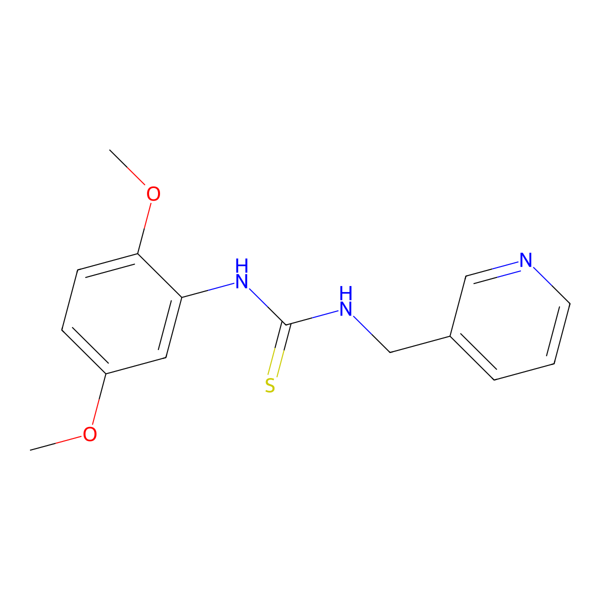 1-(2,5-Dimethoxyphenyl)-3-(pyridin-3-ylmethyl)thiourea molecular structure, CAS 433257-10-4