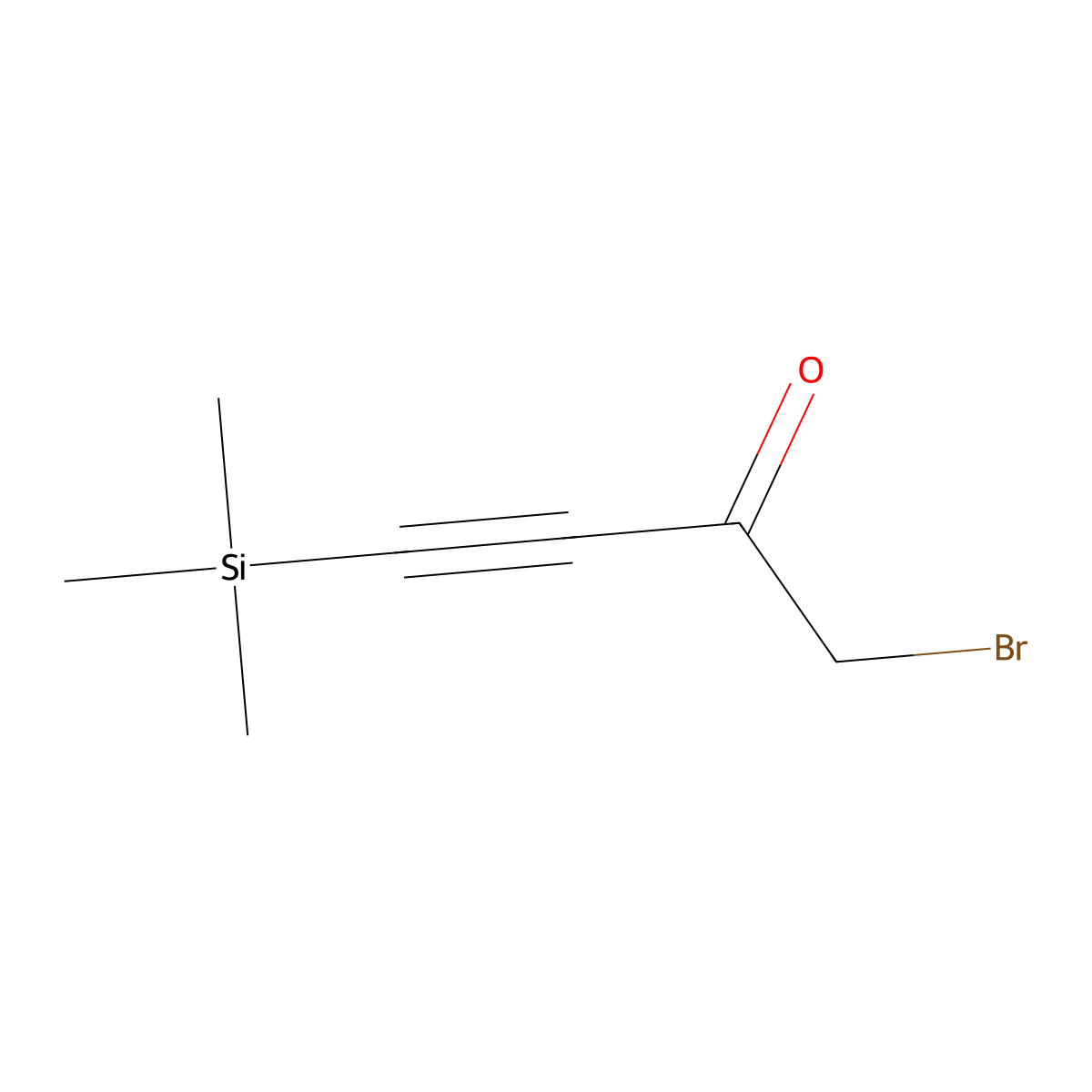 1-Bromo-4-(trimethylsilyl)but-3-yn-2-one molecular structure, CAS 433257-41-1