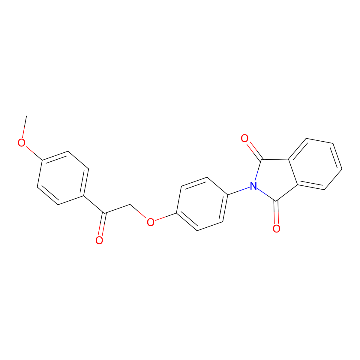 2-[4-[2-(4-Methoxyphenyl)-2-oxoethoxy]phenyl]isoindole-1,3-dione molecular structure, CAS 433259-21-3