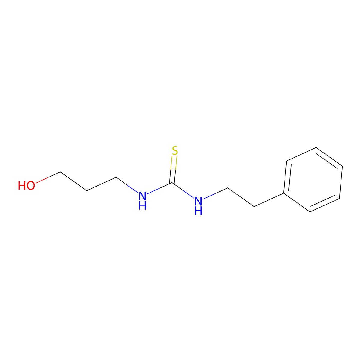 1-(3-Hydroxypropyl)-3-(2-phenylethyl)thiourea molecular structure, CAS 433261-17-7